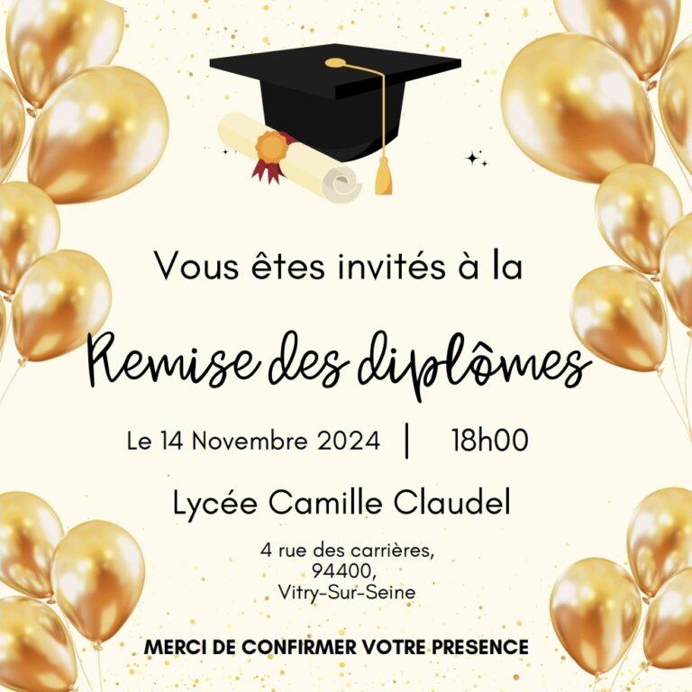 Remise des diplômes 2024